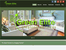 Tablet Screenshot of greeneliteclean.com